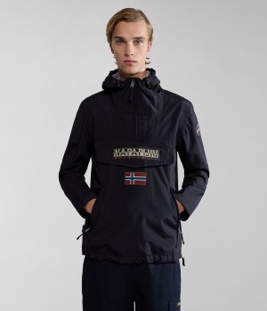 Anoraks Napapijri Rainforest Pocket Summer Anorak Jacket Panske Čierne | 741329RPB