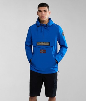 Anoraks Napapijri Rainforest Pocket Summer Anorak Jacket Panske Modre | 319027BKE