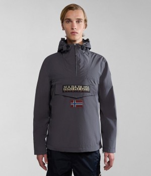 Anoraks Napapijri Rainforest Summer Anorak Jacket Panske Tmavo Siva | 236094NFI