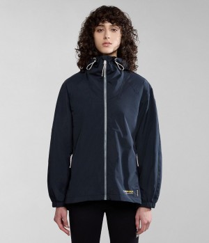 Bundy Do Dažďa Napapijri Makay Windbreaker Damske Čierne | 108264GYR