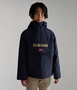 Bundy Do Dažďa Napapijri Northfarer Winter Anorak Jacket (4-16 YEARS) Detske Tmavo Modre | 489371ECU