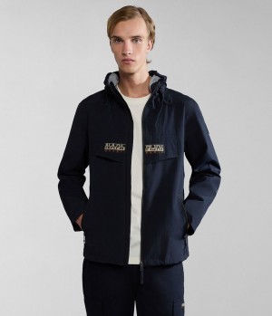Bundy Do Dažďa Napapijri Rainforest Open Summer Jacket Panske Čierne | 208154OJX