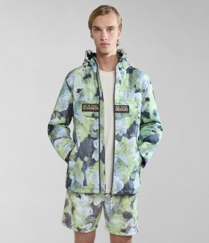 Bundy Do Dažďa Napapijri Rainforest Open Summer Print Jacket Panske Multicolour | 395264NPJ