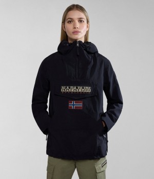 Bundy Do Dažďa Napapijri Rainforest Pocket Summer Anorak Jacket Damske Čierne | 029731HGK