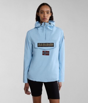 Bundy Do Dažďa Napapijri Rainforest Summer Anorak Jacket Damske Svetlo Modre | 450179ZEO