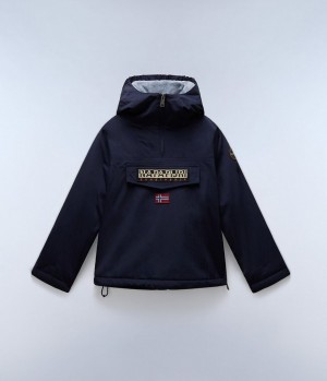 Bundy Do Dažďa Napapijri Rainforest Winter Anorak Jacket (4-16 YEARS) Detske Tmavo Modre | 148760WDB