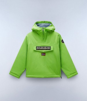 Bundy Do Dažďa Napapijri Rainforest Winter Anorak Jacket (4-16 YEARS) Detske Zelene | 948275WMQ