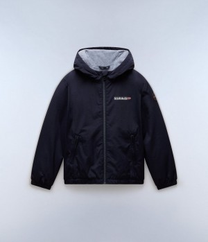 Bundy Do Dažďa Napapijri Scott Short Jacket (4-16 YEARS) Detske Tmavo Modre | 608124ZWC