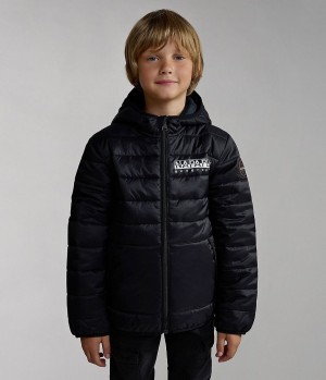 Bundy Do Dažďa Napapijri Verna Puffer Jacket (4-16 YEARS) Detske Čierne | 498631GNM