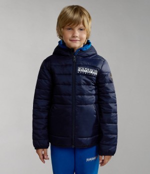 Bundy Do Dažďa Napapijri Verna Puffer Jacket (4-16 YEARS) Detske Tmavo Modre | 928071GHC