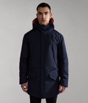 Bundy Parka Napapijri Rankine Parka Jacket Panske Tmavo Modre | 734208ZML