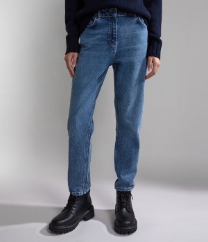 Chino Nohavice Napapijri Byrd Denim Damske Svetlo Modre | 697843ITW
