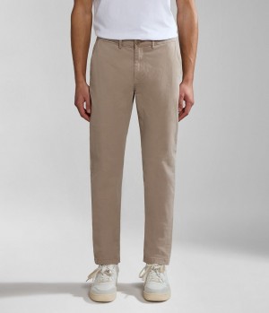 Chino Nohavice Napapijri Puyo All-Seasons Chino Trousers Panske Béžové | 318054CFK