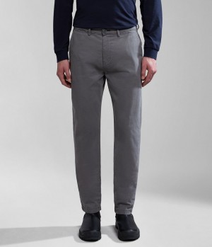 Chino Nohavice Napapijri Puyo All-Seasons Chino Trousers Panske Siva | 618329ZVP