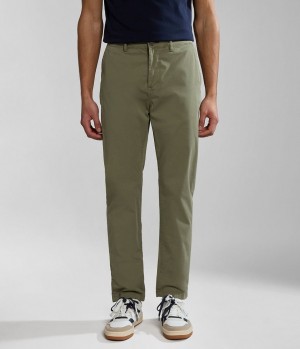 Chino Nohavice Napapijri Puyo Summer Chino Trousers Panske Zelene | 206135PHA