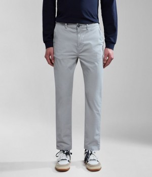 Chino Nohavice Napapijri Puyo Summer Chino Trousers Panske Svetlo Siva | 759183JGV