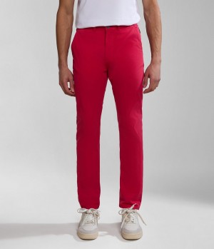 Chino Nohavice Napapijri Puyo Summer Chino Trousers Panske Červené | 478506EYV