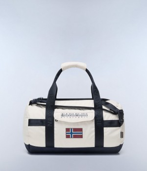 Duffle Táska Napapijri Bering Travel Small Duffle Bag Damske Béžové Strieborne | 753260BQV