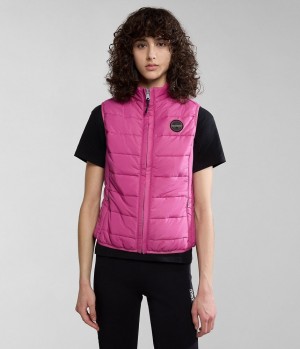 Gilet Napapijri Acalmar Vest Damske Ruzove | 769083MYN