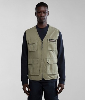 Gilet Napapijri Colden Vest Panske Zelene | 871042VIB