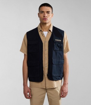 Gilet Napapijri Colden Vest Panske Čierne | 034621FZJ
