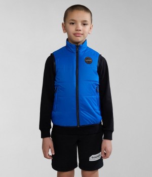 Gilet Napapijri Santafe Vest (4-16 YEARS) Detske Modre | 435879HZU
