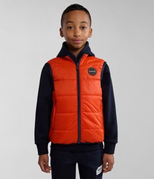 Gilet Napapijri Santafe Vest (4-16 YEARS) Detske Oranžové | 308592XLJ