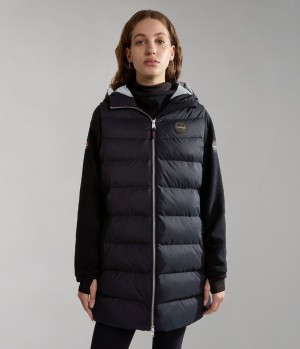 Gilet Napapijri Thermo Puffer Vest Damske Čierne | 057438OHA