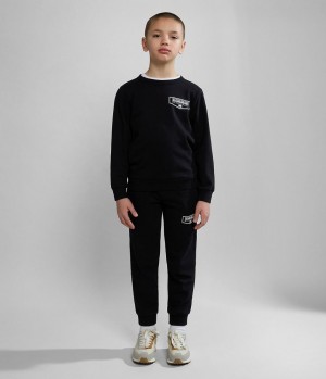 Jogger Nohavice Napapijri Cree Tracksuit (4-16 YEARS) Detske Čierne | 154862STK