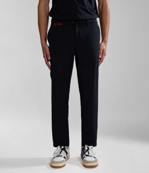 Jogger Nohavice Napapijri Dease Tech Trousers Panske Čierne | 756980BCX