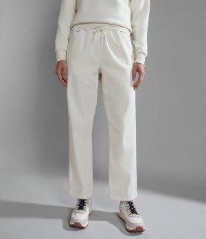 Jogger Nohavice Napapijri Olette Trousers Damske Biele | 653849BUA