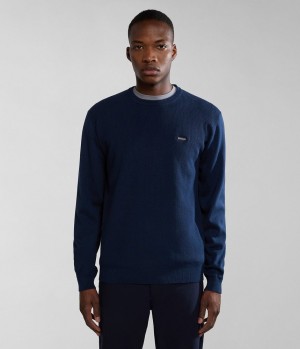 Jumpers Napapijri Barensee Jumper Panske Tmavo Modre | 715268DKG