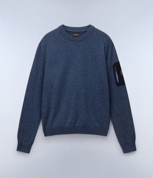 Jumpers Napapijri Gardy Jumper Panske Modre Siva | 760182QBF
