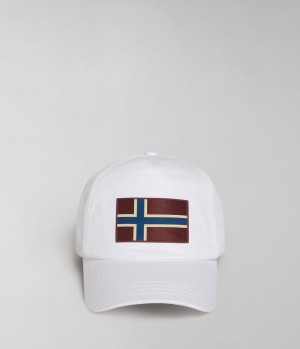 Klobuky Napapijri Falis Cap Panske Biele | 984203QKY
