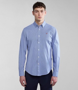 Kosele Napapijri Graie Long Sleeve Shirt Panske Modre | 350281JOT