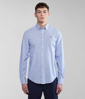Kosele Napapijri Graie Long Sleeve Shirt Panske Modre | 407268IKN