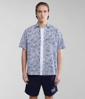 Kosele Napapijri Ronge Short Sleeve Shirt Panske Multicolour | 376152UAJ