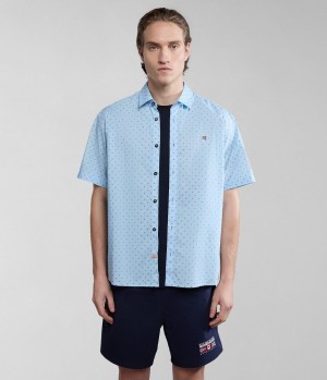 Kosele Napapijri Ronge Short Sleeve Shirt Panske Multicolour | 817450ESA