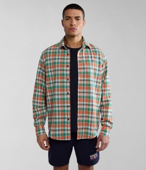 Kosele Napapijri Tulita Long Sleeve Shirt Panske Multicolour | 159230XJG