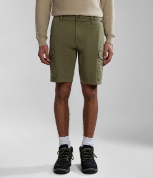 Kratasy Napapijri Deline Bermuda Shorts Panske Zelene | 705329VMZ