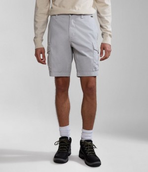 Kratasy Napapijri Deline Bermuda Shorts Panske Svetlo Siva | 086142DKB
