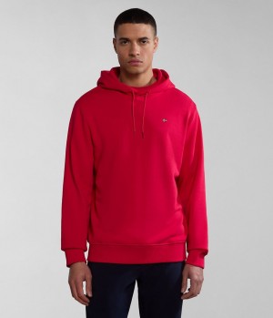 Mikina s Kapucnou Napapijri Balis Summer Hoodie Panske Červené | 978654TFK