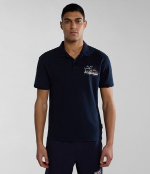 Polokosele Napapijri Colville Short Sleeve Polo Shirt Panske Tmavo Modre | 918034XLH