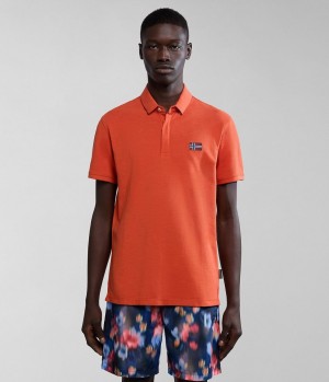 Polokosele Napapijri Ebea Short Sleeve Polo Shirt Panske Oranžové | 324865SOK