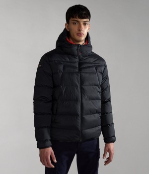 Puffer Bunda Napapijri Thermo Puffer Jacket Panske Čierne | 843571RZE