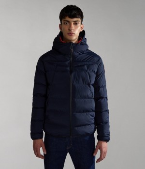 Puffer Bunda Napapijri Thermo Puffer Jacket Panske Tmavo Modre | 517683FYL