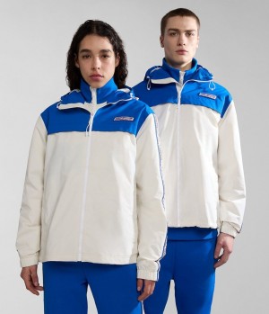 Short Jackets Napapijri Grober Packable Jacket Damske Biele | 790348EPX