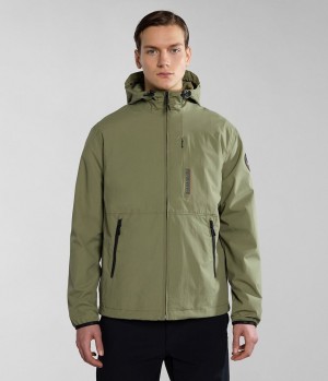 Short Jackets Napapijri Tundra Jacket Panske Zelene | 741283WXC