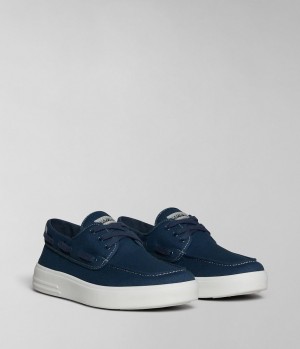 Tenisky Napapijri Bark Canvas Shoes Panske Tmavo Modre | 174538SAV