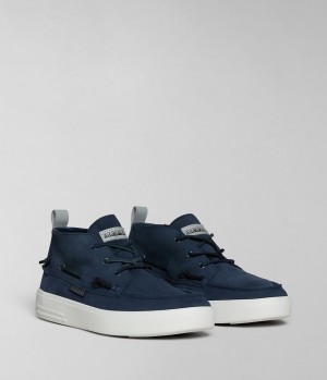 Tenisky Napapijri Bark Suede Shoes Panske Tmavo Modre | 146837RWD